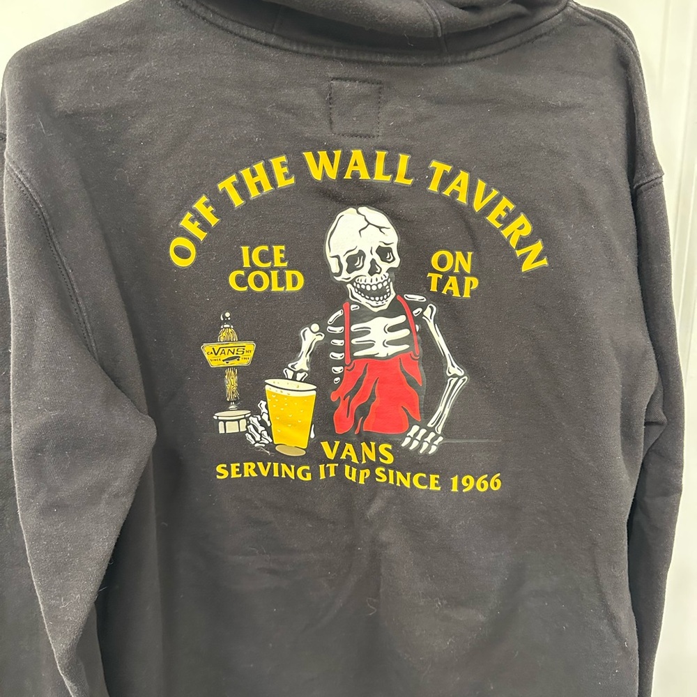 Vans skeleton beer black hoodie